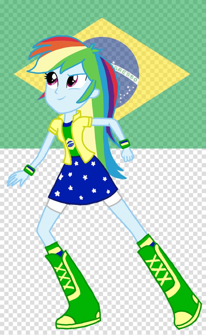 Rainbow Dash Applejack Brazil Fluttershy My Little Pony: Equestria Girls, fan brazil transparent background PNG clipart