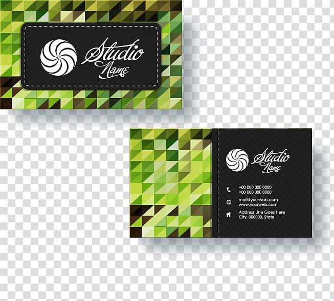 Studio Name business card, Creative Business Cards Business Card Design Visiting card, business card transparent background PNG clipart