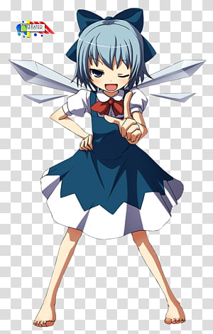 Free: Anime Cirno Chibi Meme, Anime transparent background PNG clipart 