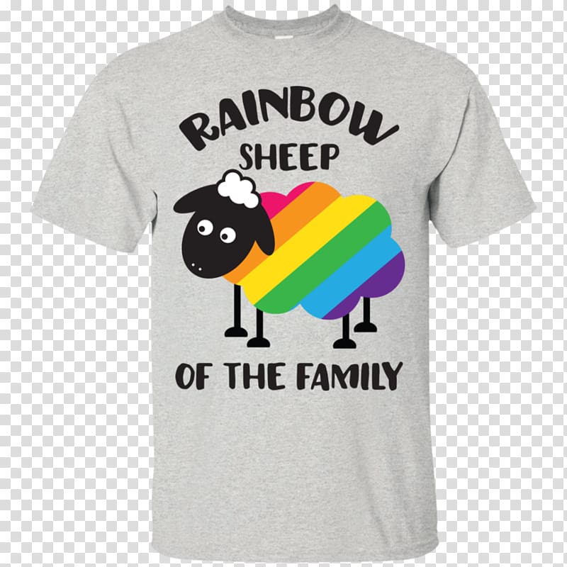 T-shirt Hoodie Sheep Rainbow Shops, sheep material transparent background PNG clipart