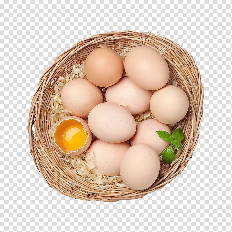 Egg in the basket Chicken egg Wonton, The eggs in the basket transparent background PNG clipart