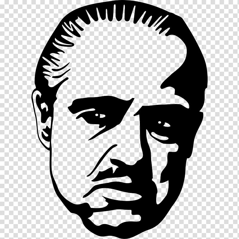 Marlon Brando The Godfather Vito Corleone Gangster, design transparent background PNG clipart