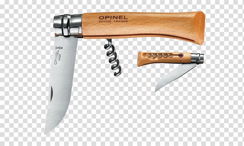 Opinel knife Corkscrew Pocketknife Blade, knife transparent background PNG clipart