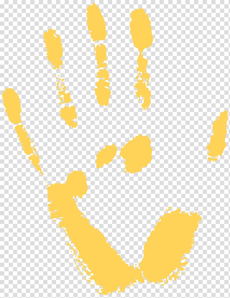 yellow human palm print, Line Point Angle Yellow Pattern, Yellow Handprint Free transparent background PNG clipart