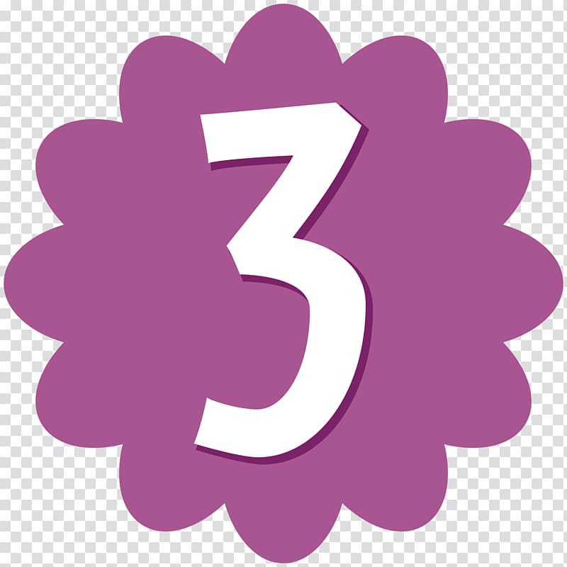 Birthday cake Number , three transparent background PNG clipart
