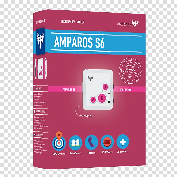 GPS tracking unit Global Positioning System General Packet Radio Service Amparos GmbH SMS, pink box transparent background PNG clipart