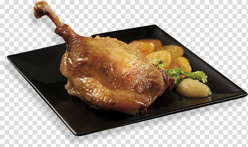 Roast chicken Duck confit Roast goose, duck transparent background PNG clipart