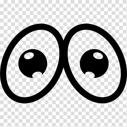 cartoon eyes clip art black and white