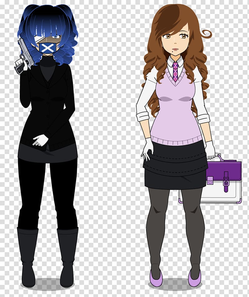 Uniform Black hair Mangaka Character Costume, Eyeless Jack transparent background PNG clipart