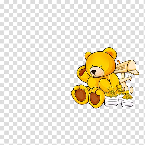 Teddy bear Cartoon , Bear doll transparent background PNG clipart