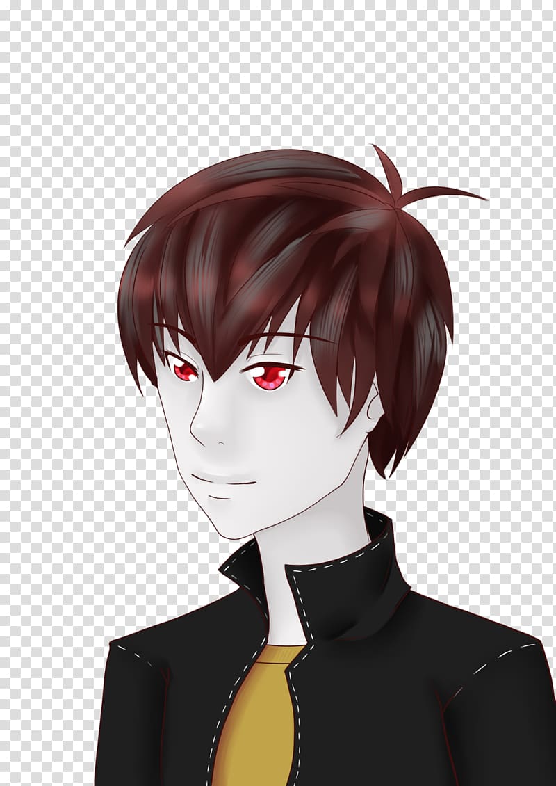 Black hair Hime cut Hair coloring Long hair, handsome guy transparent background PNG clipart