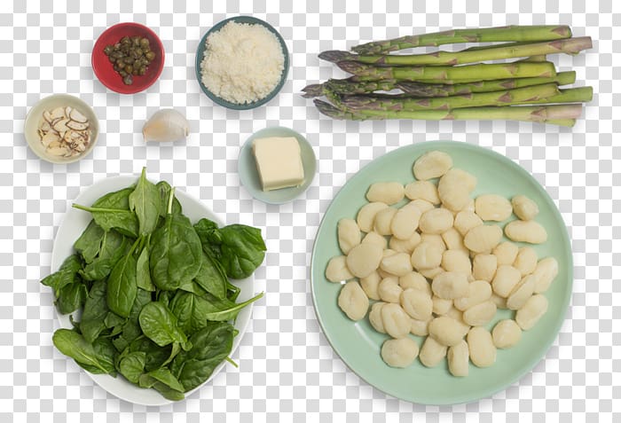 Vegetarian cuisine Gnocchi Pesto Italian cuisine Salsa verde, asparagus board transparent background PNG clipart