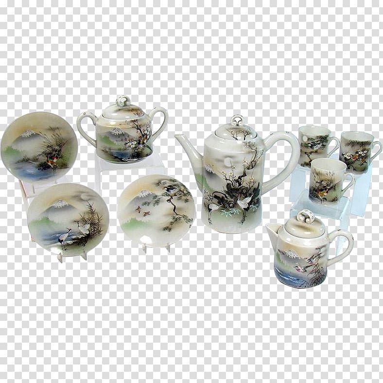 Coffee cup Tea set Porcelain Saucer, tea transparent background PNG clipart