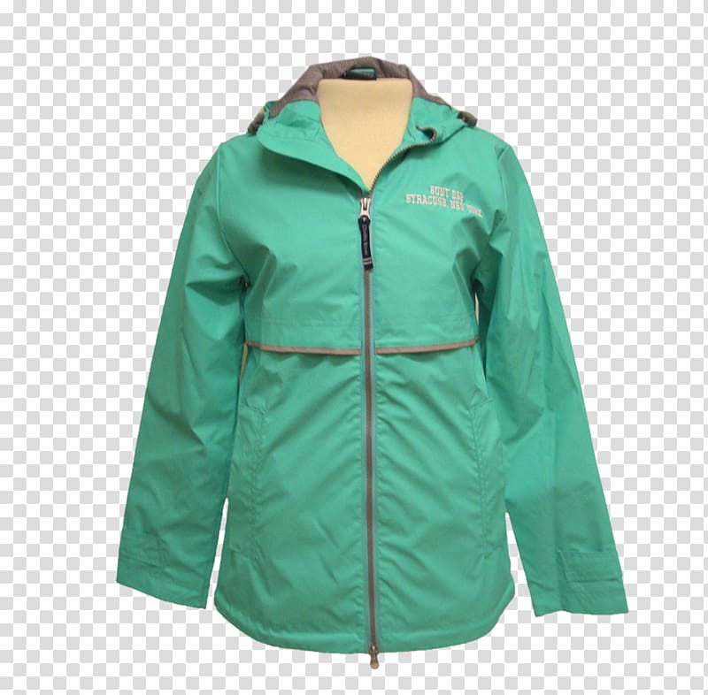 Polar fleece Jacket Green, rain gear transparent background PNG clipart