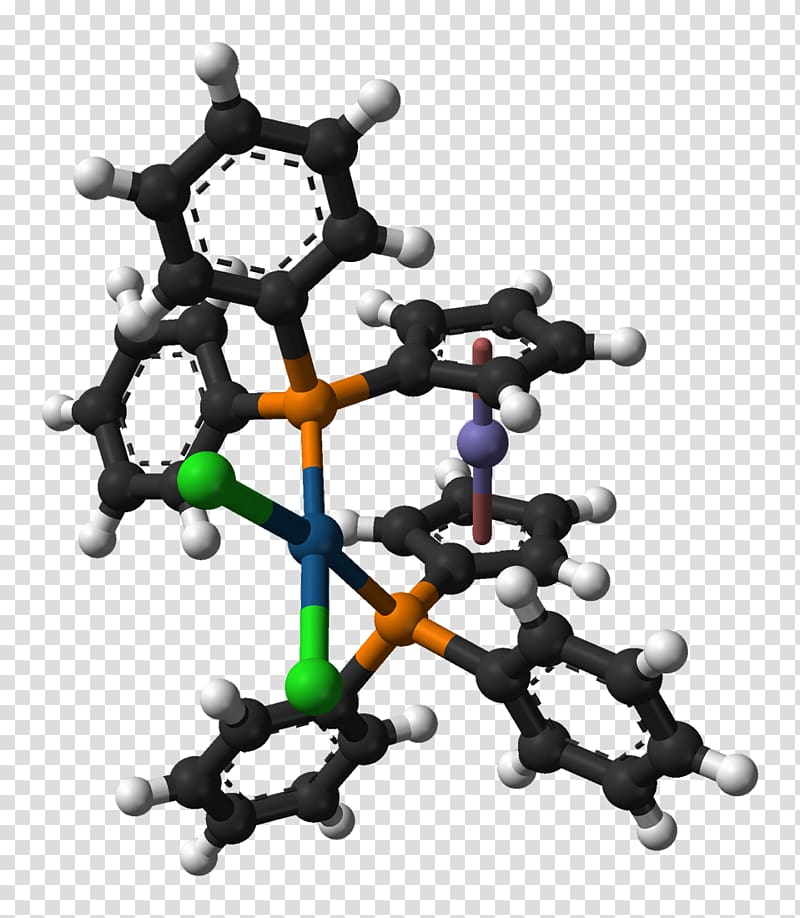 1,1'-Bis(diphenylphosphino)ferrocene Chemistry Molecule Ligand, iron transparent background PNG clipart