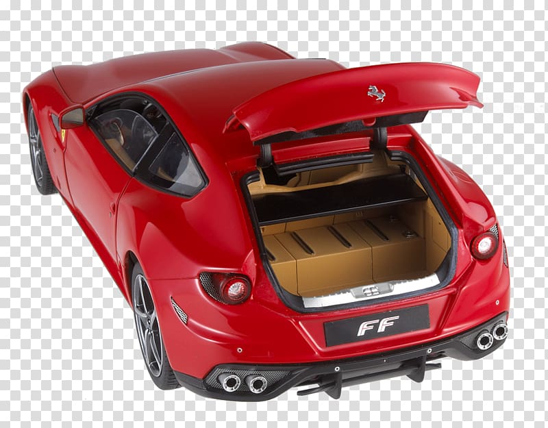Supercar 2016 Ferrari FF Model car, ferrari transparent background PNG clipart