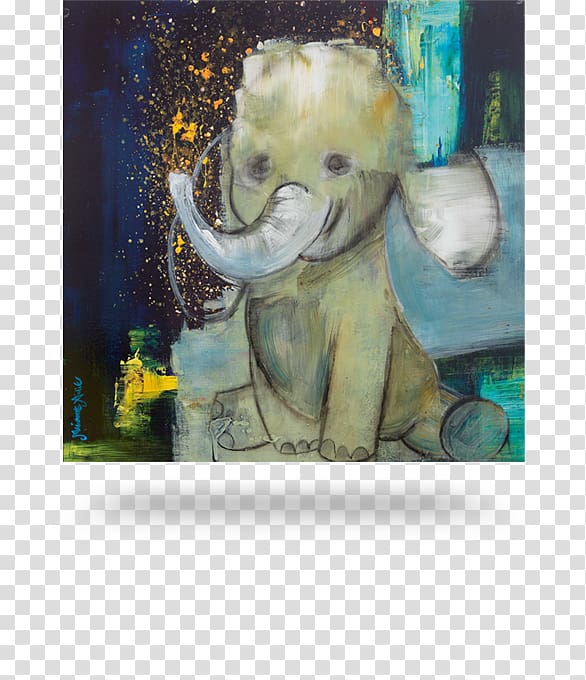 Painting Fine art Painter Clown, white elephant transparent background PNG clipart