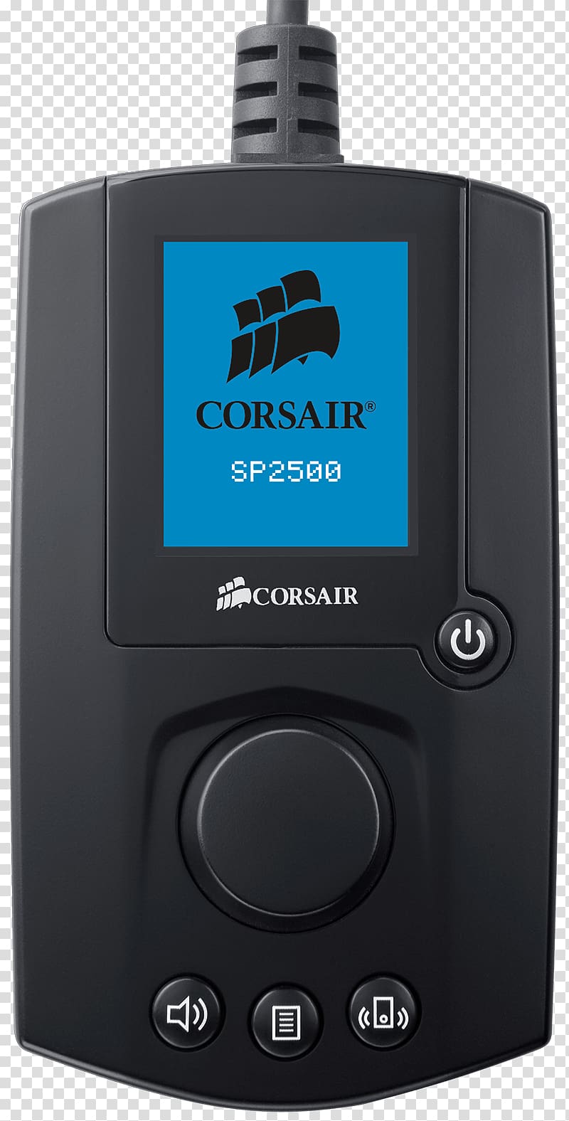 Loudspeaker Corsair Gaming Audio Series SP2500 PC speaker Corsair Components Sound, pc gaming headset controller transparent background PNG clipart