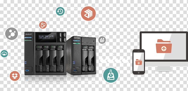 Network Storage Systems Asustor AS7004T-I5 4-Bay NAS ASUSTOR Inc. Data storage, others transparent background PNG clipart