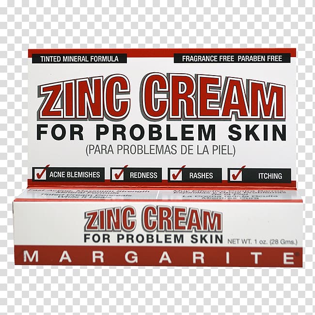Margarite Cosmetics Zinc Cream Skin care Zinc oxide, problem skin transparent background PNG clipart