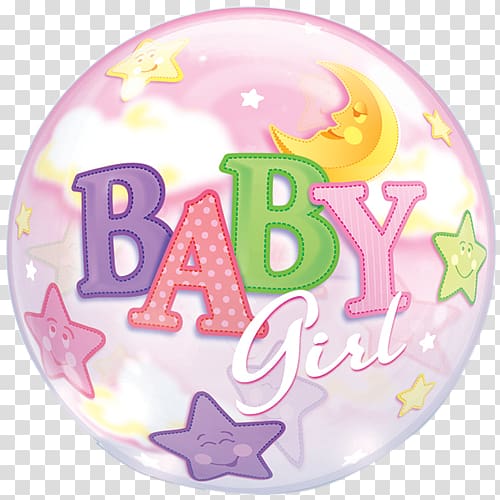 Balloon Baby shower Party Birthday Infant, baby girl transparent background PNG clipart