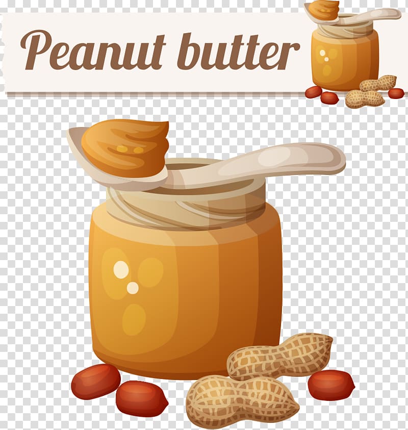 peanut butter illustration, Peanut butter and jelly sandwich Peanut butter cup, cartoon peanut butter transparent background PNG clipart