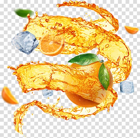 yellow liquid with ice , Fruit Splash Android Vitamin C Juice Splash Fruits Splash, there are exotic transparent background PNG clipart
