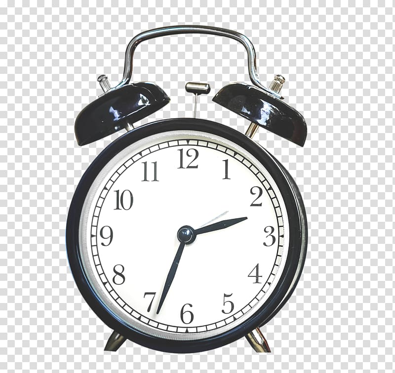 black alarm clock, Alarm clock, Alarm Clock transparent background PNG clipart