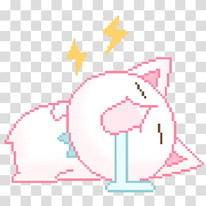 Cute Kitten  Anime Pixel Art Grid Transparent PNG  420x430  Free  Download on NicePNG