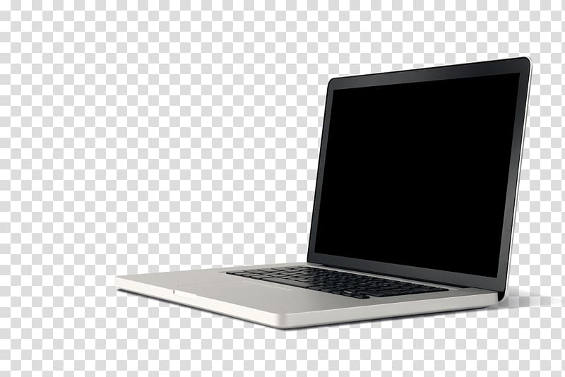 black and white laptop computer turned off, Netbook Laptop Display device, laptop transparent background PNG clipart