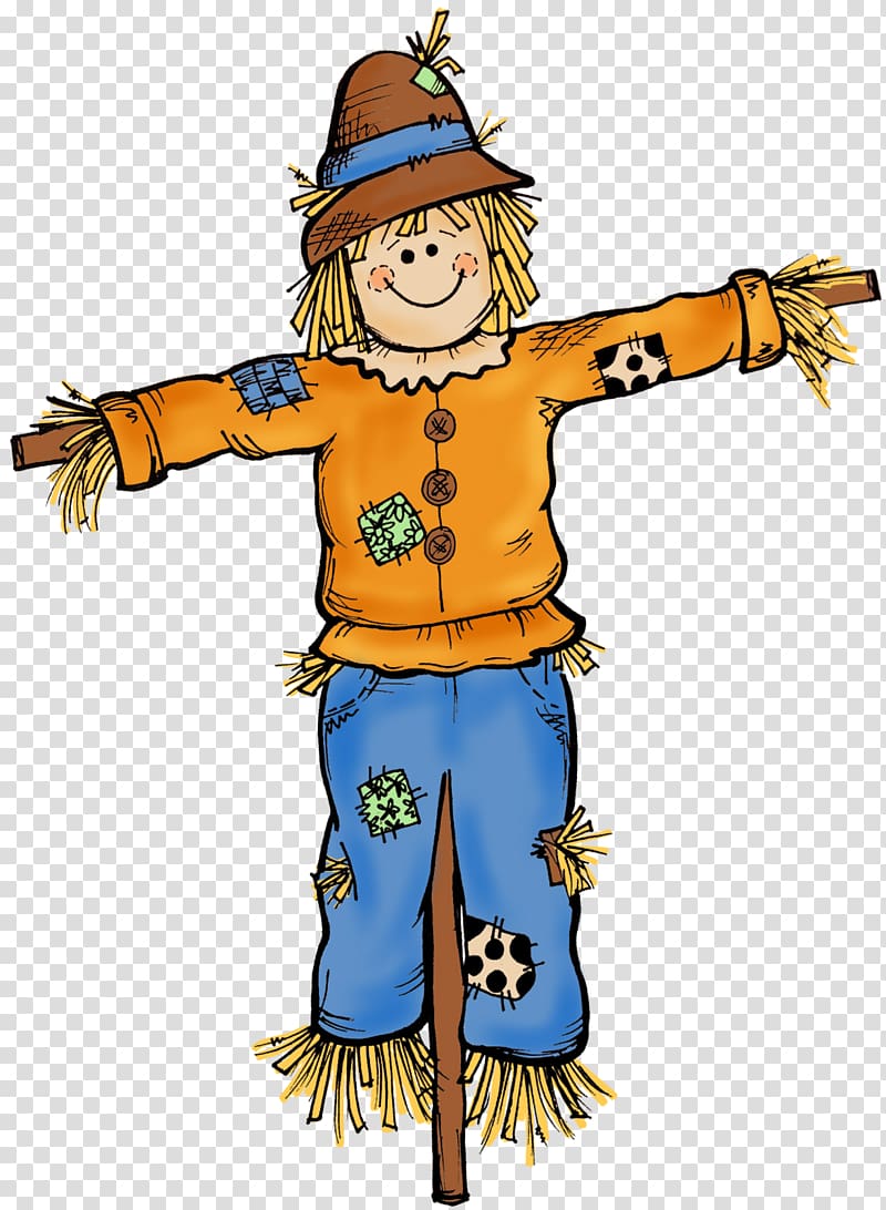 scarecrow illustration, Scarecrow Halloween , Autumn transparent background PNG clipart