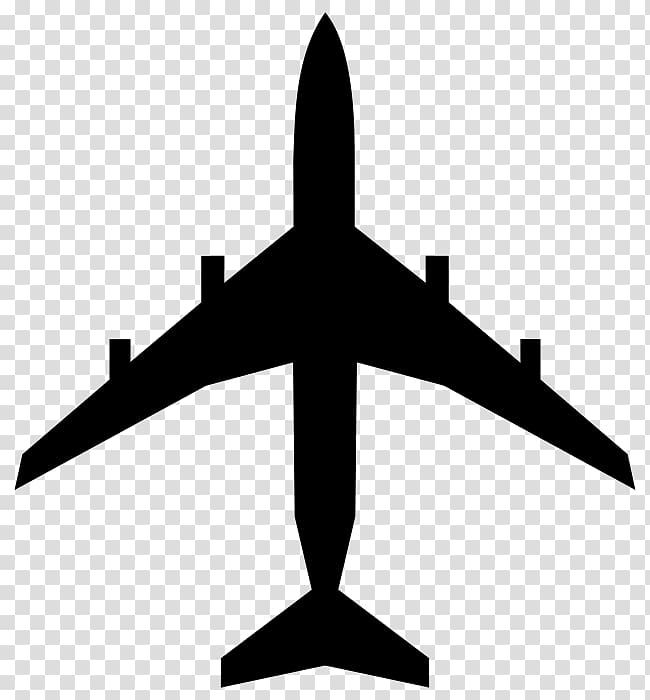 Airplane Silhouette , book Silhouette transparent background PNG clipart