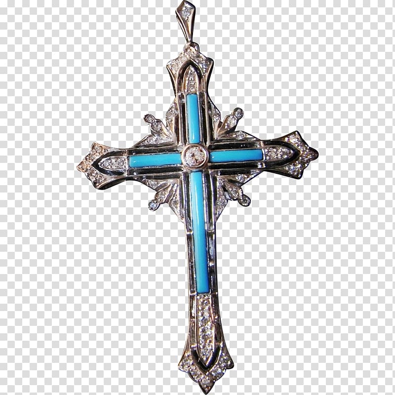 Cross necklace Jewellery Crucifix Charms & Pendants, gold cross transparent background PNG clipart