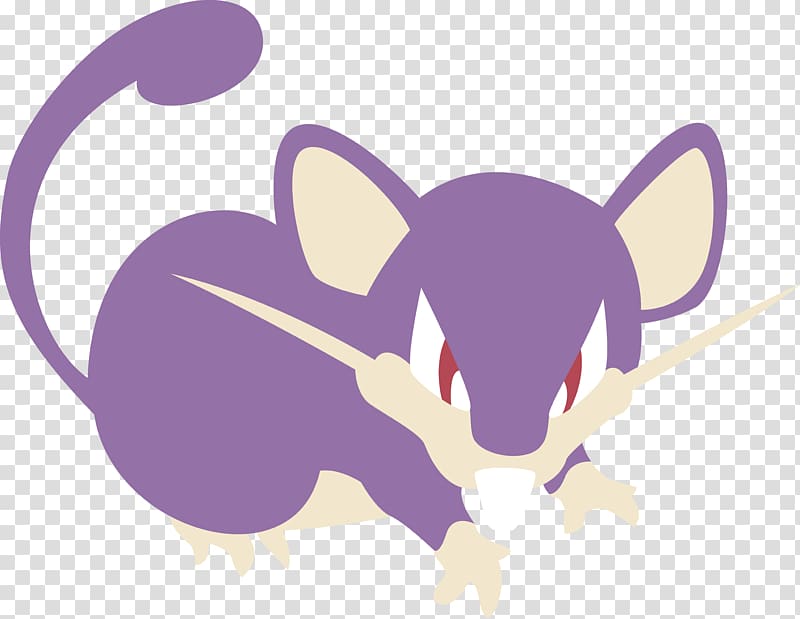 Whiskers Rattata Pokémon , rat transparent background PNG clipart