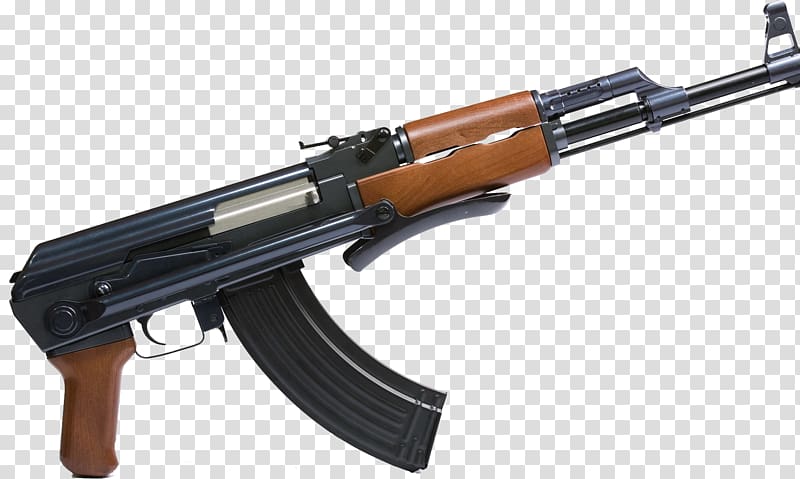 AK-47 Assault rifle Gun Automatic rifle, AK-47 Kalashnikov transparent background PNG clipart