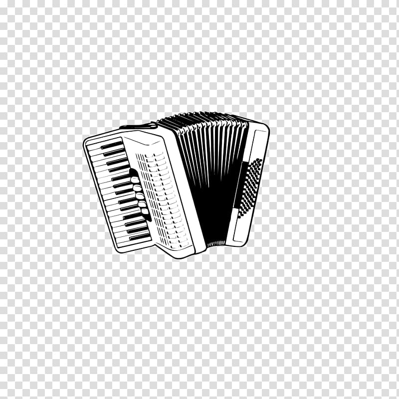 Accordion Musical instrument Sticker Concertina, Black and white accordion transparent background PNG clipart
