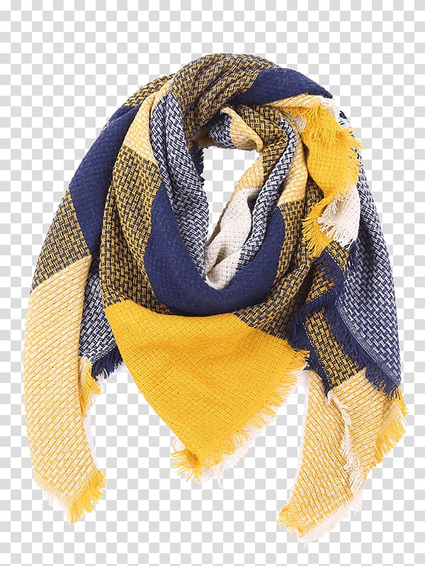 Scarf Shawl Fringe Cashmere wool Tartan, plaid scarf transparent background PNG clipart