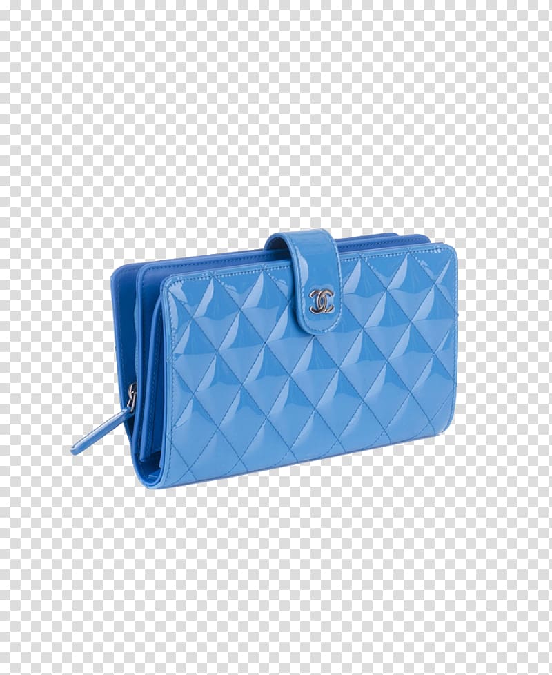 Chanel Handbag Wallet Coin purse, CHANEL female models blue bag purse transparent background PNG clipart