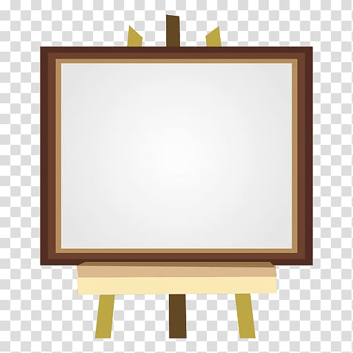 Easel Painting Canvas, canvas transparent background PNG clipart