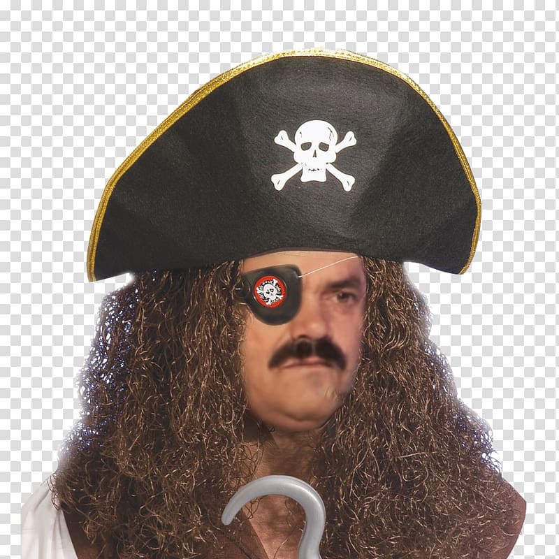 Piracy Disguise Privateer Captain Hook Accessoire, risitas sticker transparent background PNG clipart