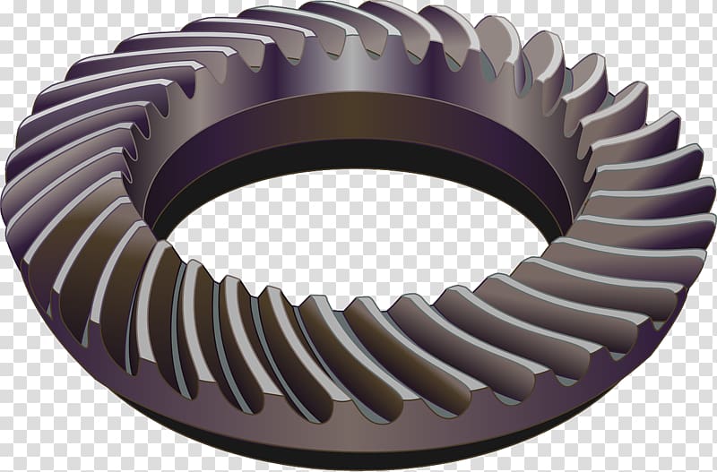 Spiral bevel gear Differential Worm drive, mechanical transparent background PNG clipart