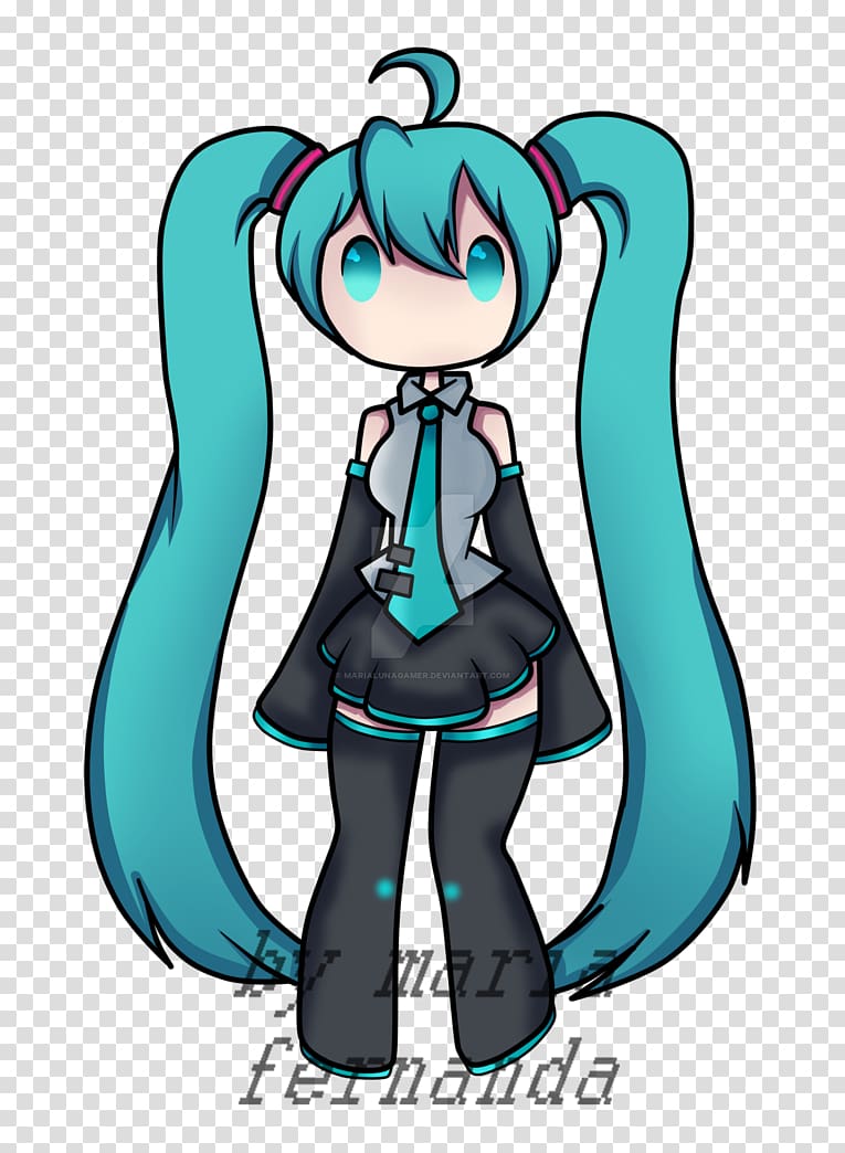 Art Virtual Hero Drawing Hatsune Miku Chibi, hatsune miku transparent background PNG clipart