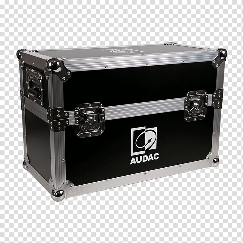 gray and black Audac road case, Flight Case transparent background PNG clipart