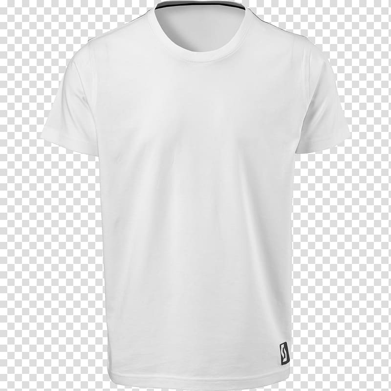 white crew-neck T-shirt, Printed T-shirt White Clothing, White T-shirt transparent background PNG clipart