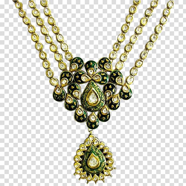 Jewellery Necklace Charms & Pendants Chain Kundan, jewels transparent background PNG clipart