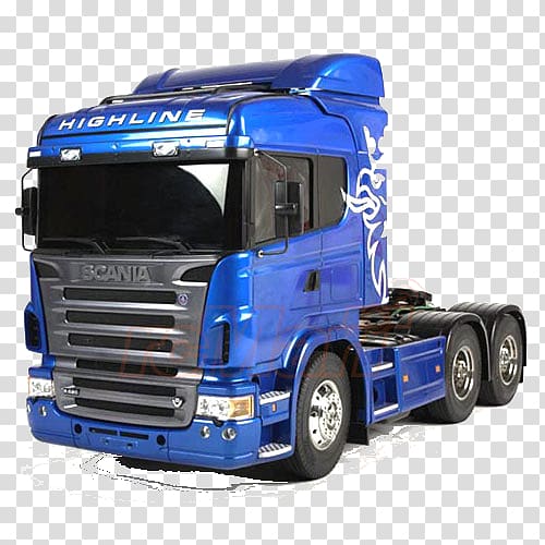 Scania AB Tamiya 1:14 Rc Autocarro Scania R620 6x4 Highline kit Di Costruzione Semi-trailer truck Radio-controlled car, truck transparent background PNG clipart