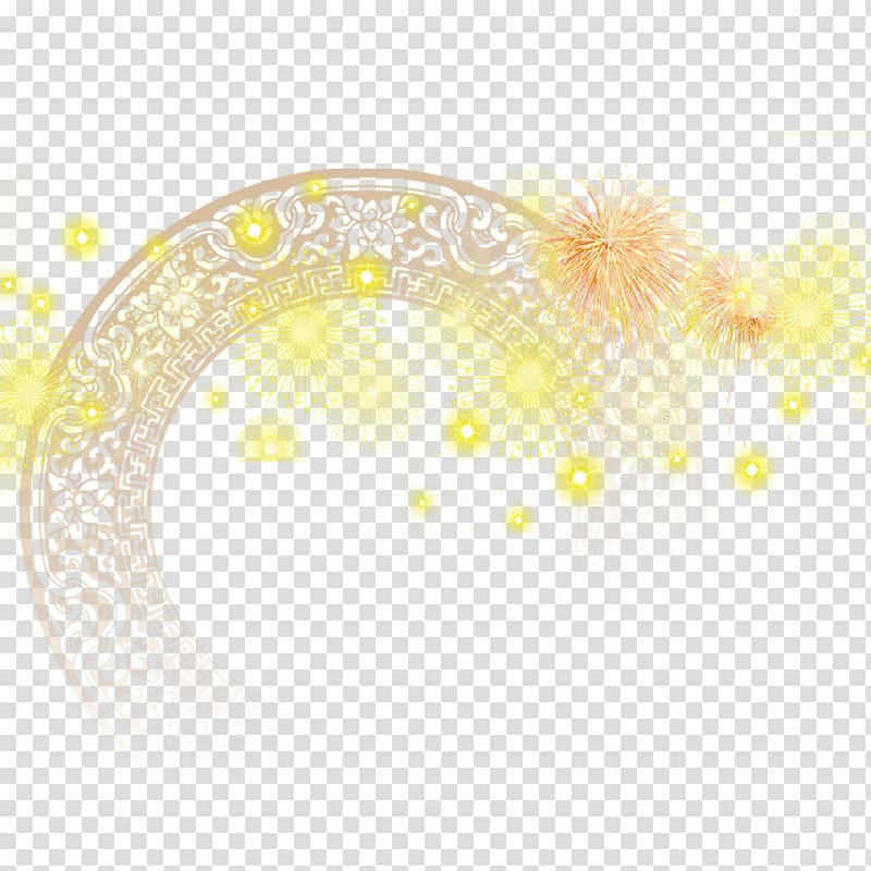 yellow fireworks display, Fireworks, Star Fireworks transparent background PNG clipart