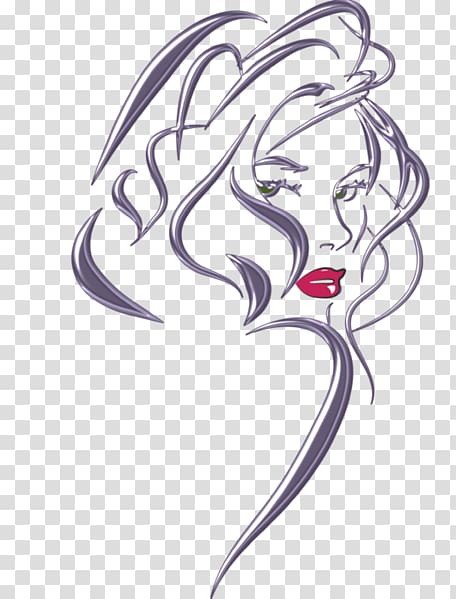 Drawing Painting Woman Music Mural, make-up transparent background PNG clipart