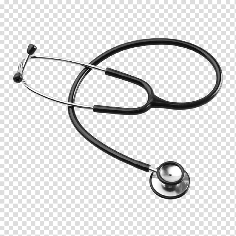 black and gray stethoscope , Stethoscope Auscultation Medicine Cardiology Heart, stethoscope transparent background PNG clipart