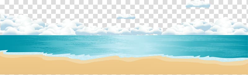Blue Sky Energy Sea , Summer Cool Blue Beach transparent background PNG clipart